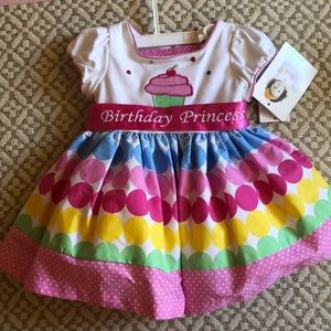 Birthday dress with removable sash